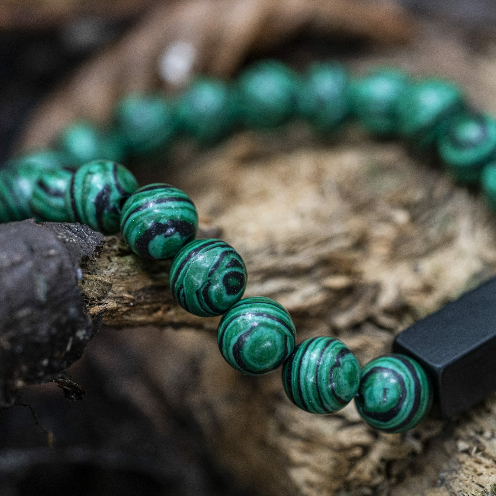 Malachiet Kristallen 'Stone of Change' - Kralen armband