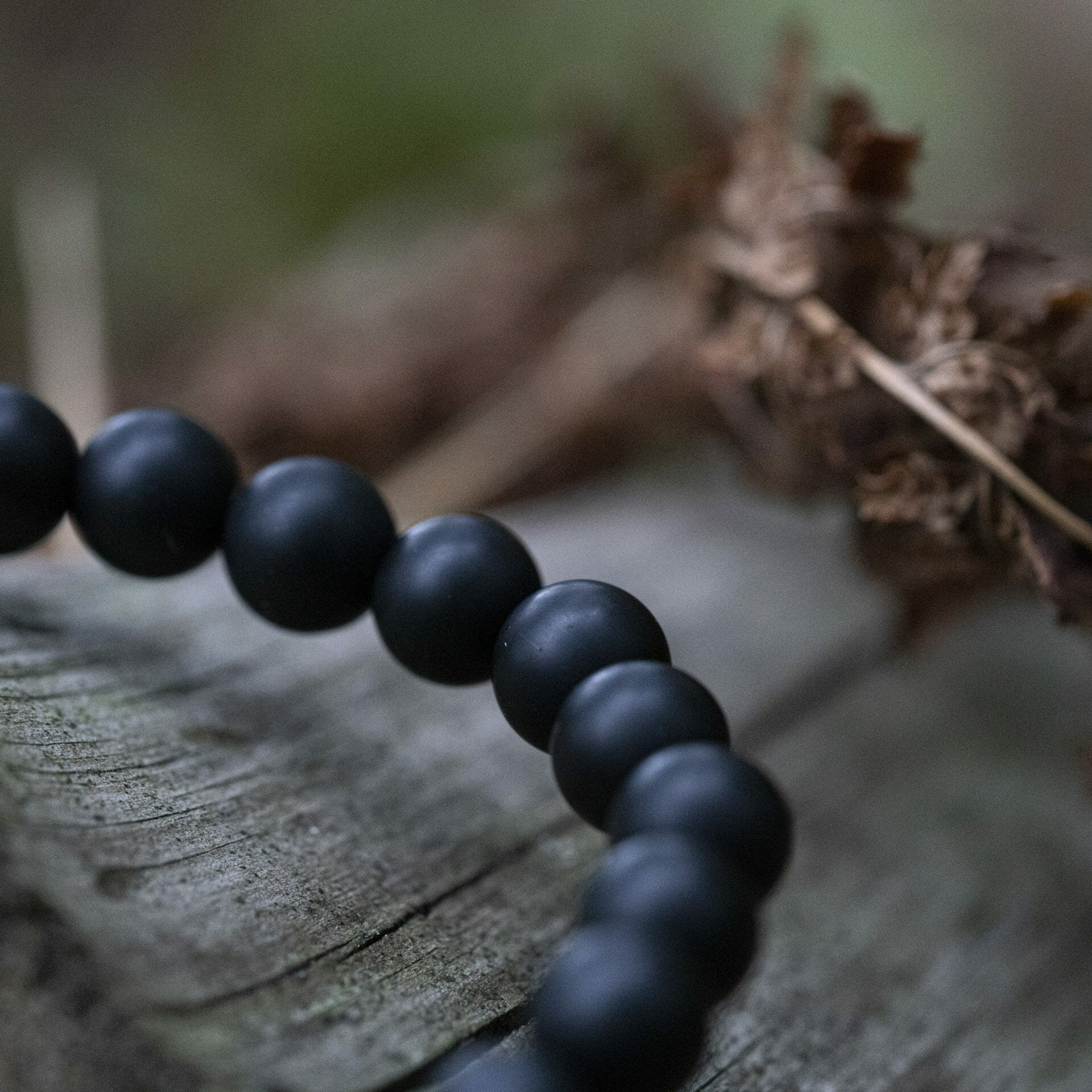 Natuurstenen Zwart Matte Onyx – Kralen armband