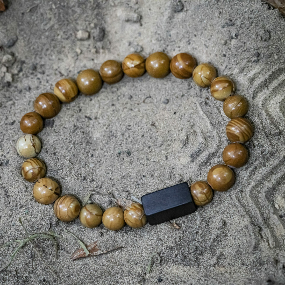 Serpeggiante marmeren kralen armband
