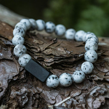 Dalmatiër White Spots - Kralen Armband
