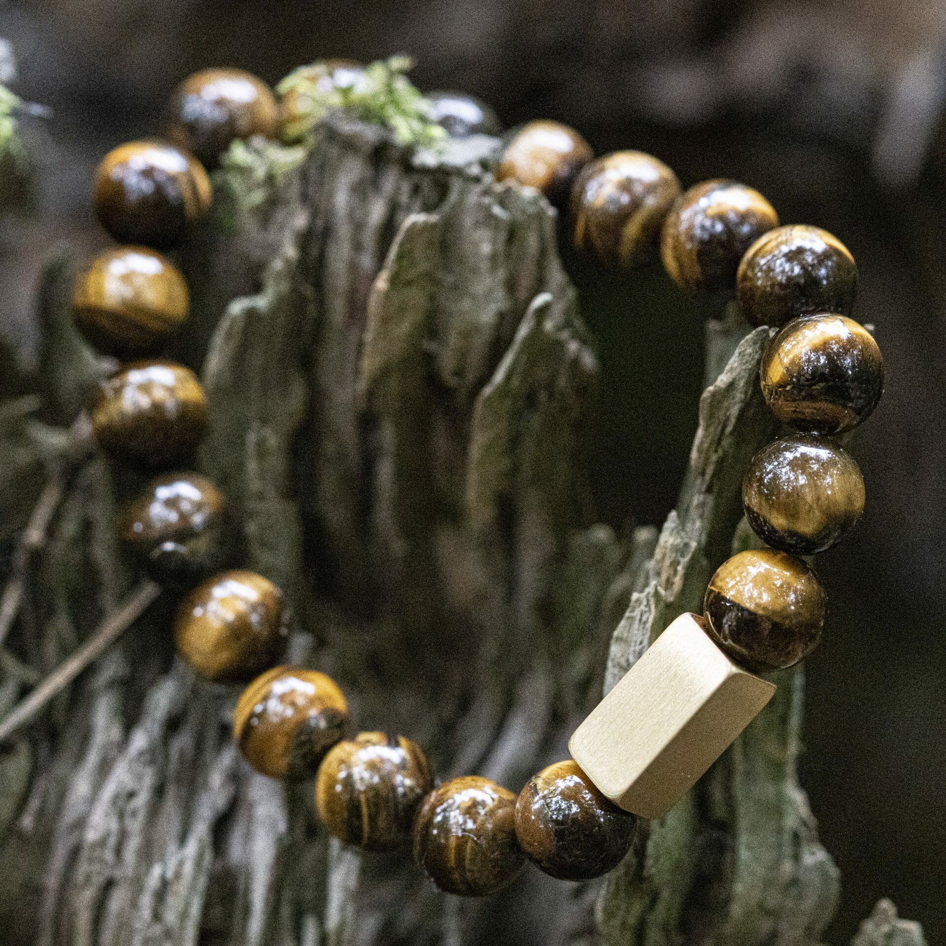 Tijger oog / Tiger Eye Armband – 10mm Kralen