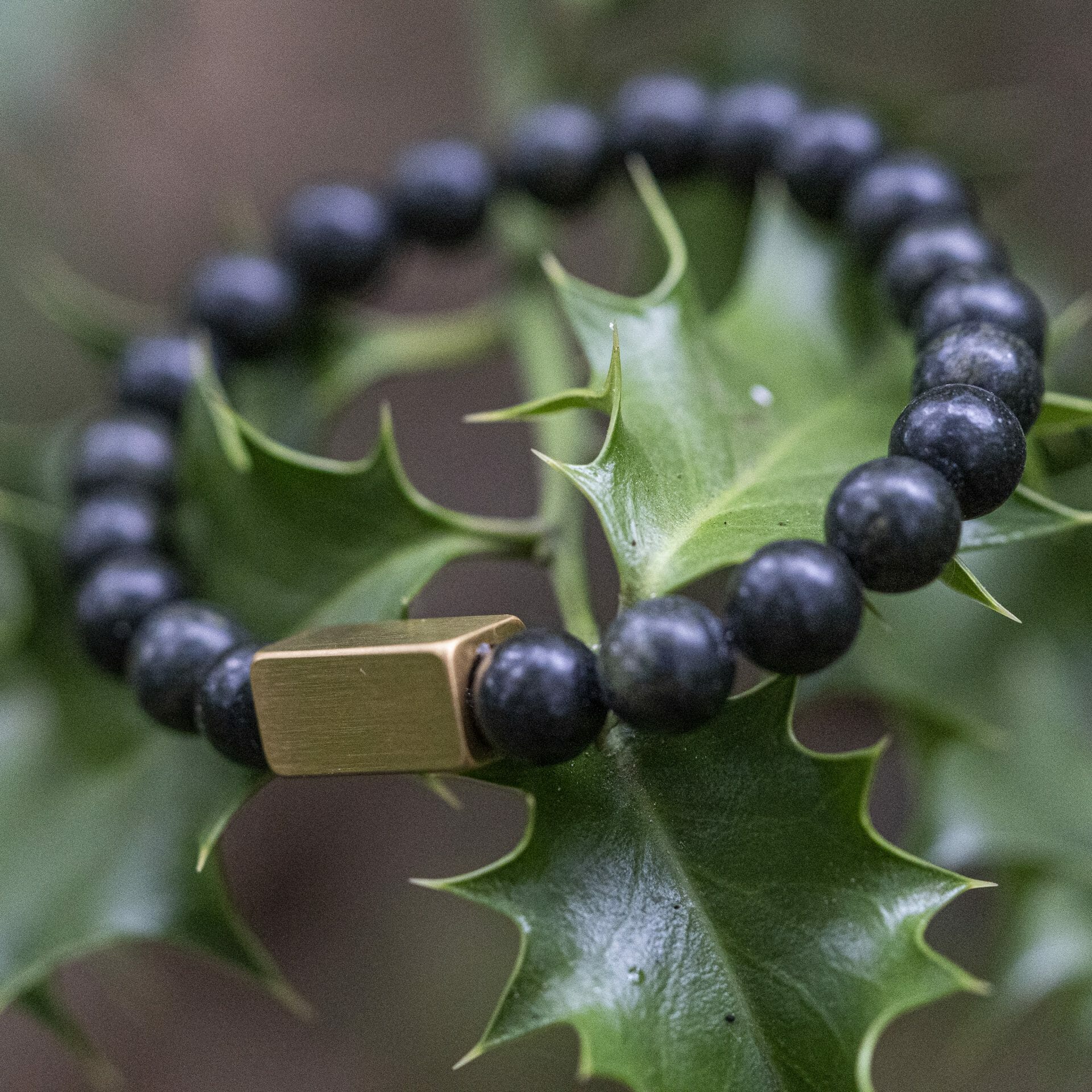 Donker Groene Serpentine - Chakra Kralen armband