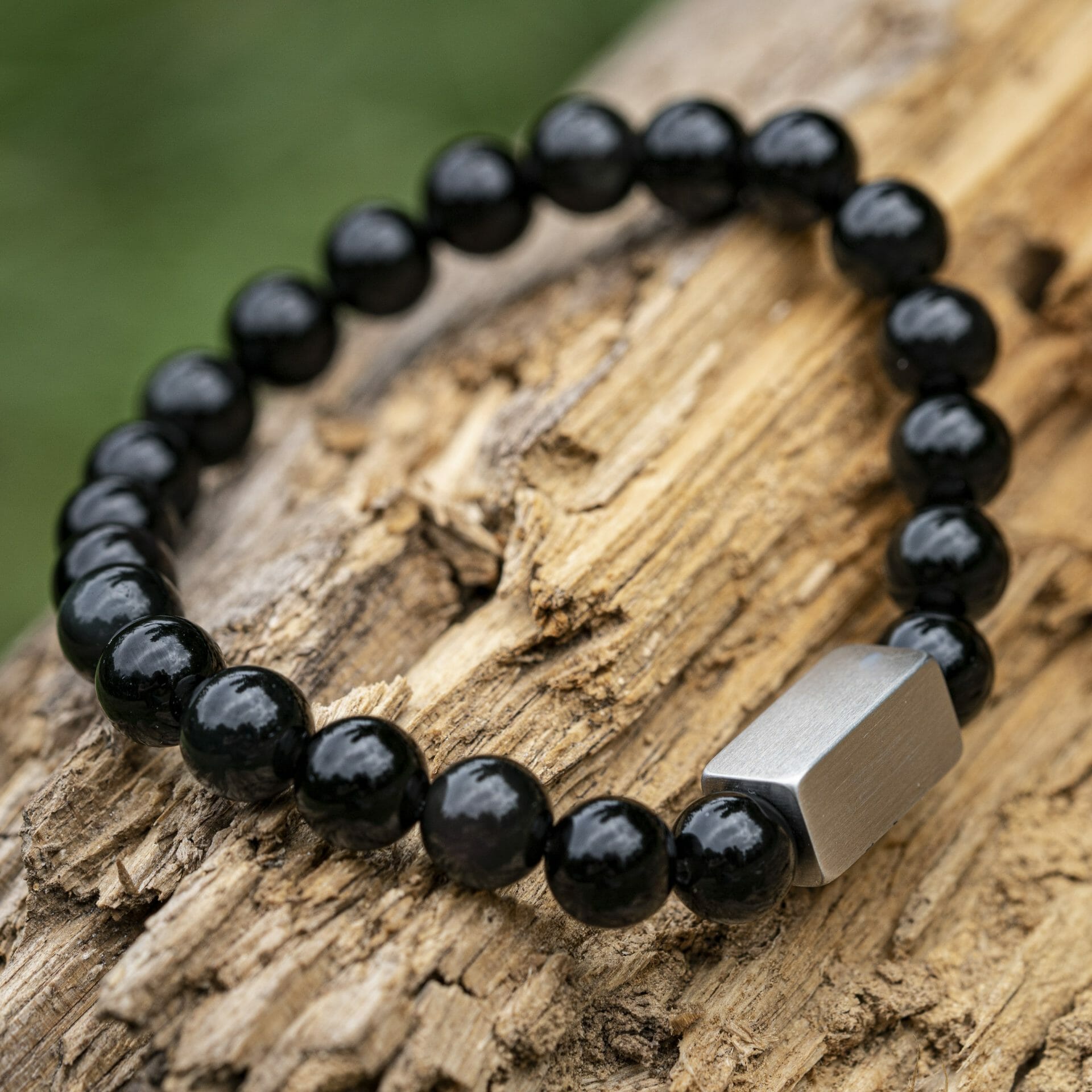 Obsidian zwarte natuurstenen Kralen Armband
