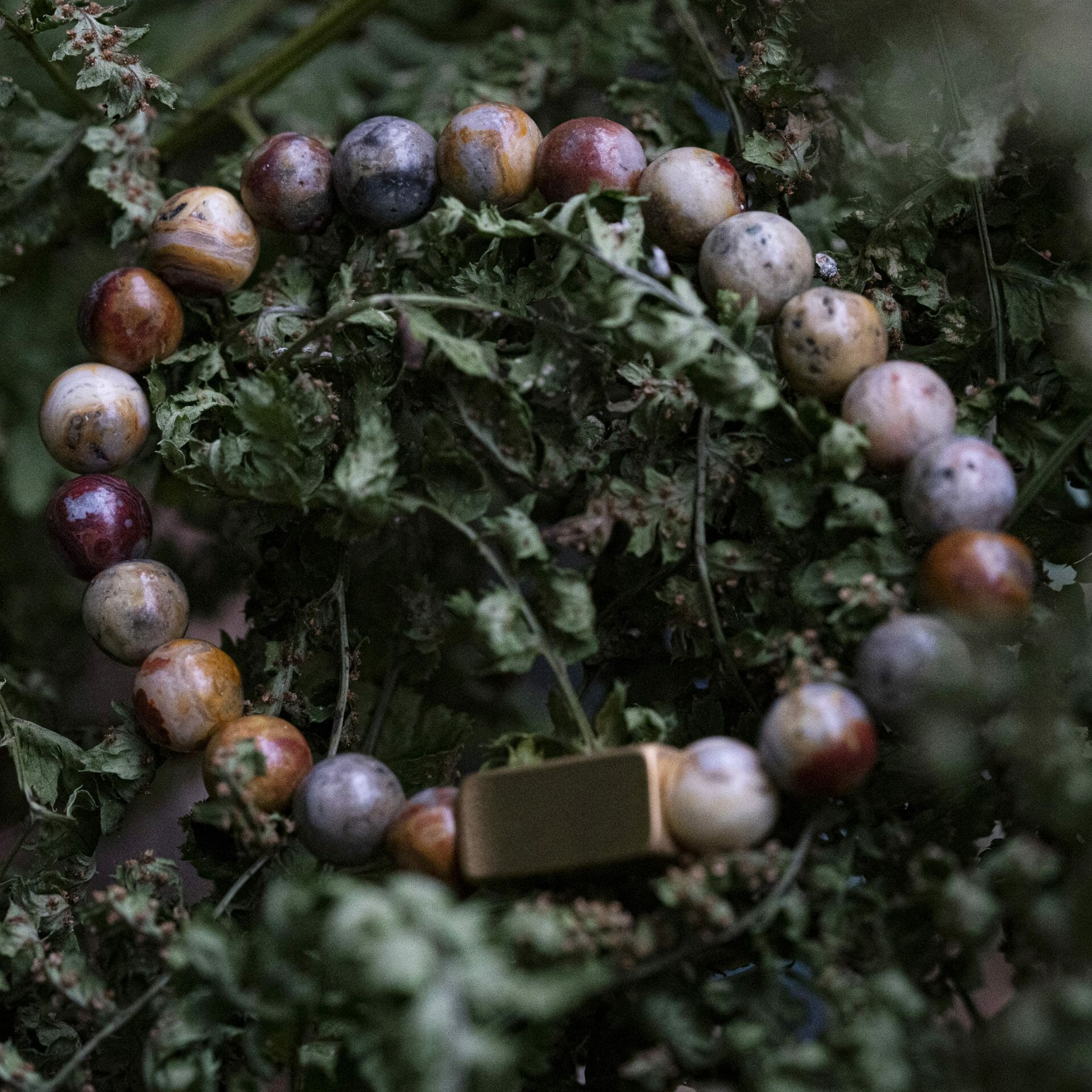 Mexicaanse Agaat - Kleurrijke 8mm kralen armband