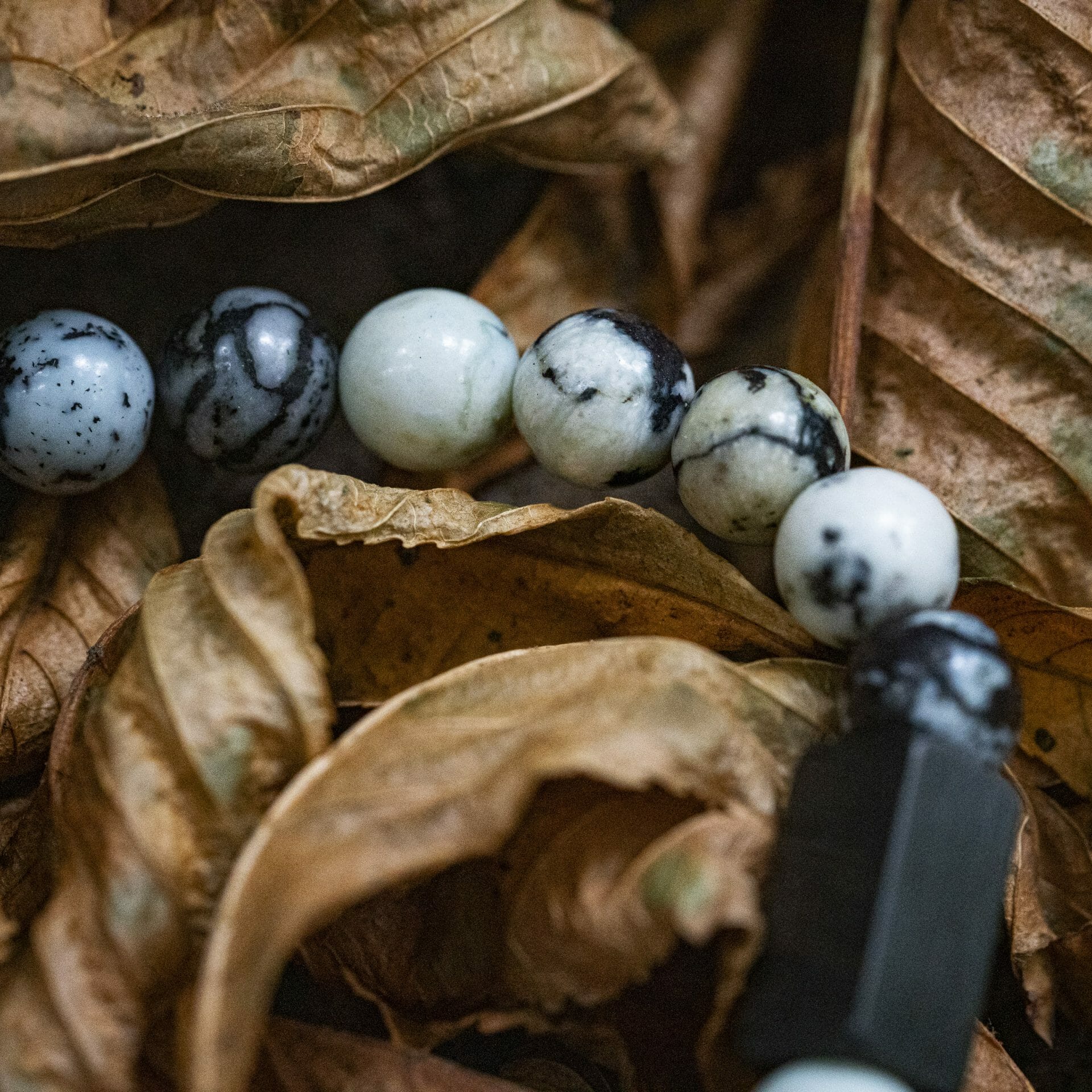 Witte Turquoise Jasper - Naamgravure 8mm kralen armband