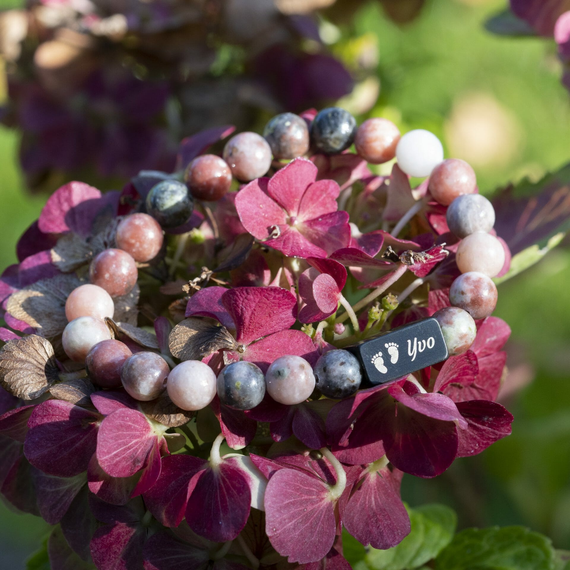 Baby Naam Armband – Handgemaakt met Kralen | Cherry Blossom