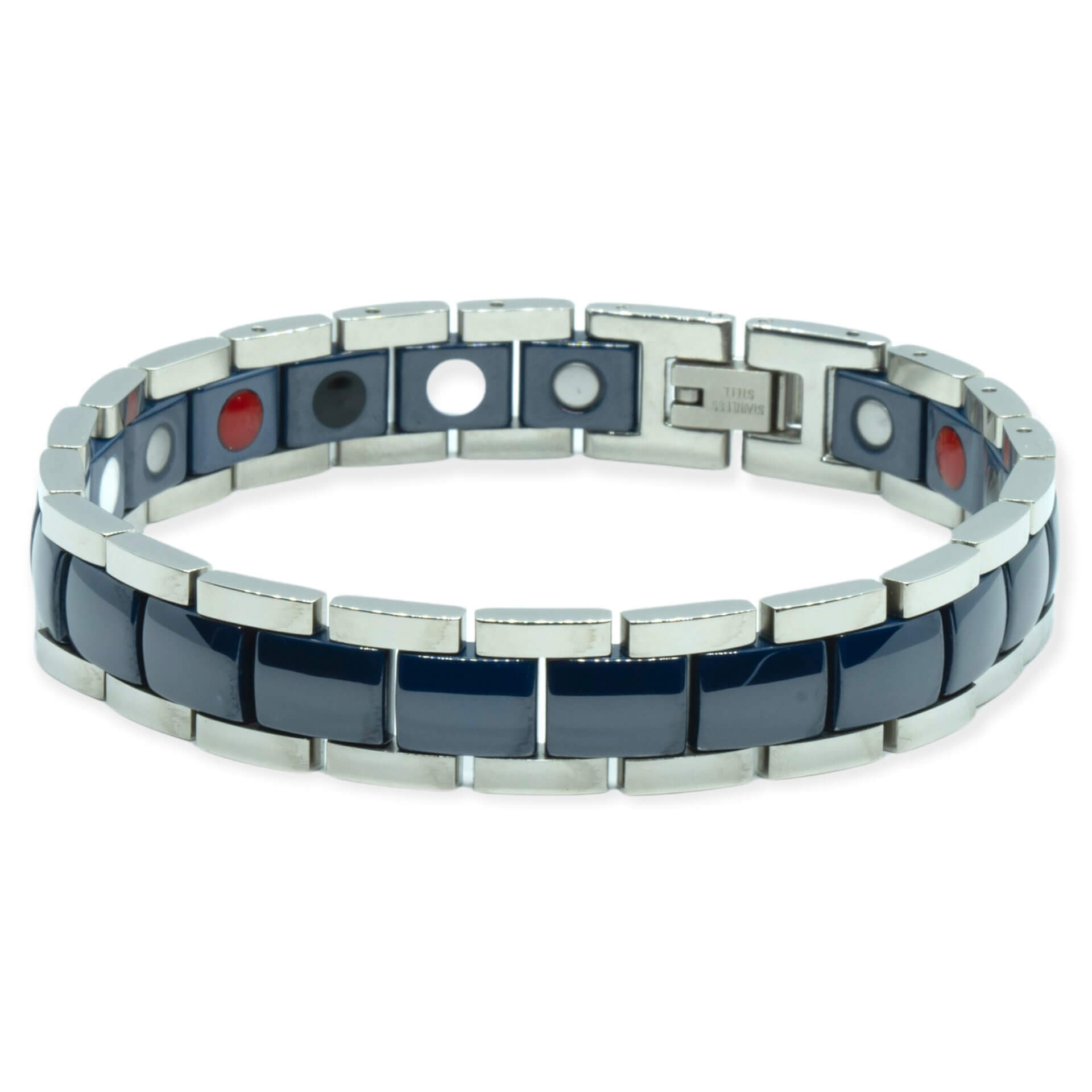 Anti-Migraine Magneetarmband – Magnetiva® Zeeblauw Keramisch