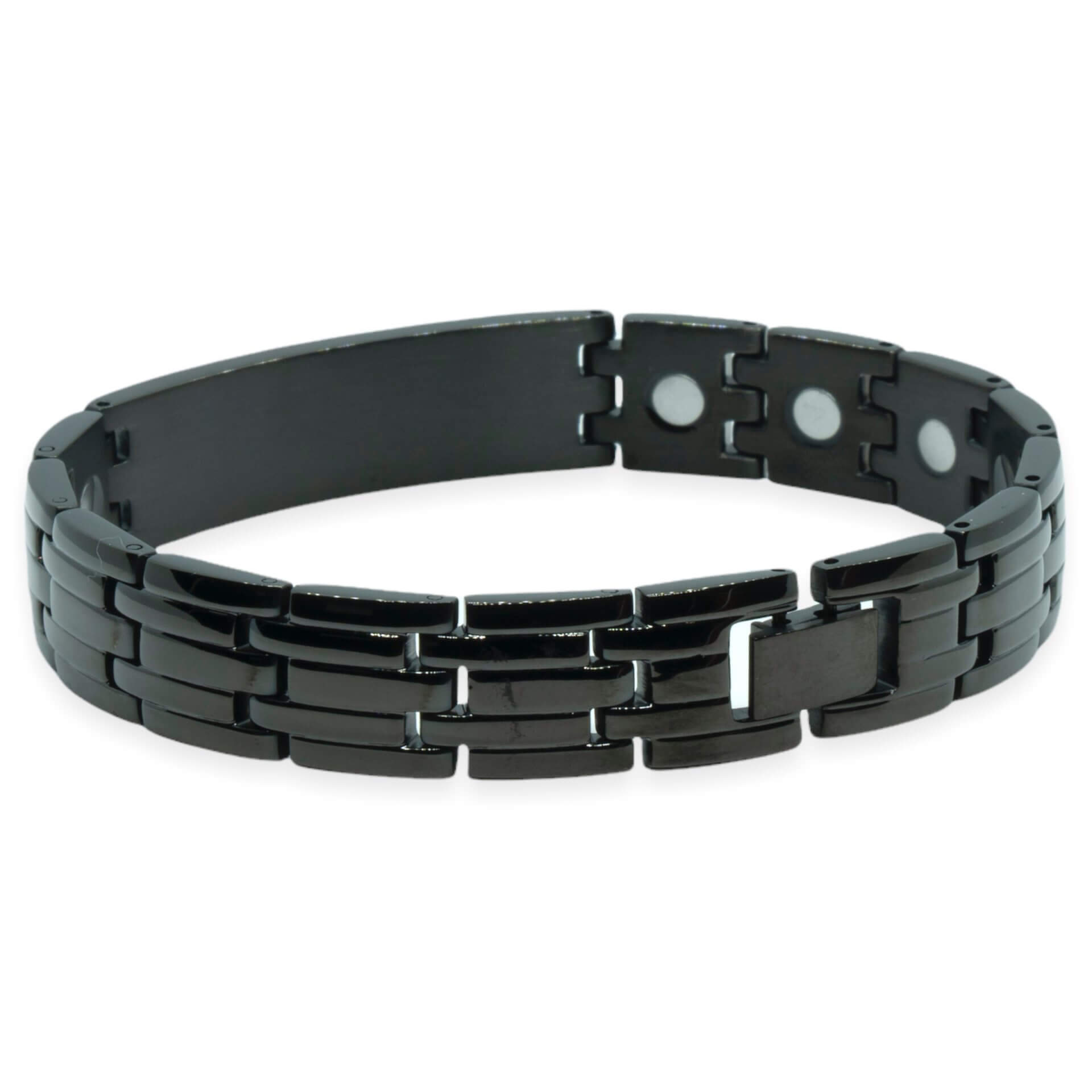 Magneet Armband – Lillestrøm zwart + eigen gravure