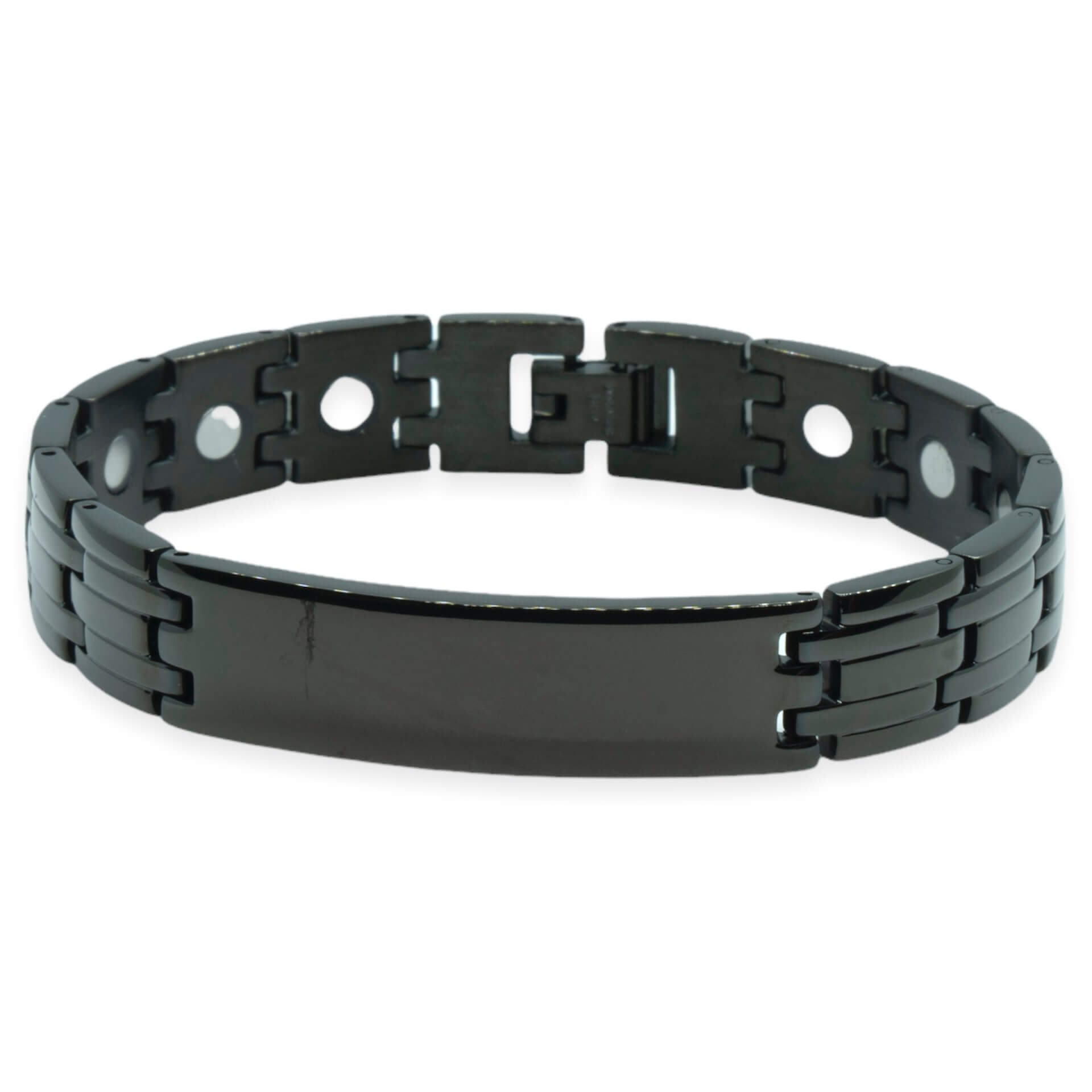 Magneet Armband – Lillestrøm zwart + eigen gravure