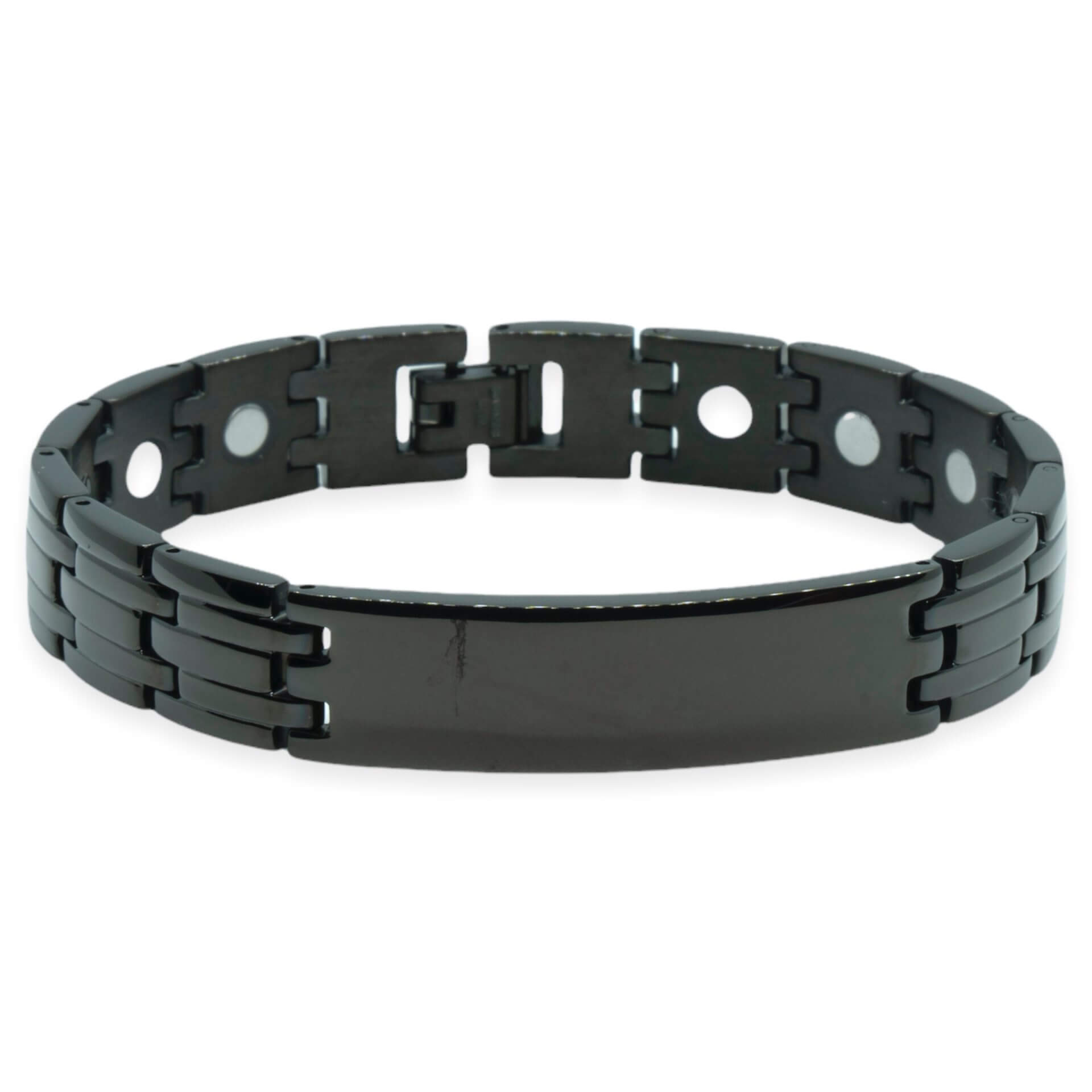 Magneet Armband – Lillestrøm zwart + eigen gravure