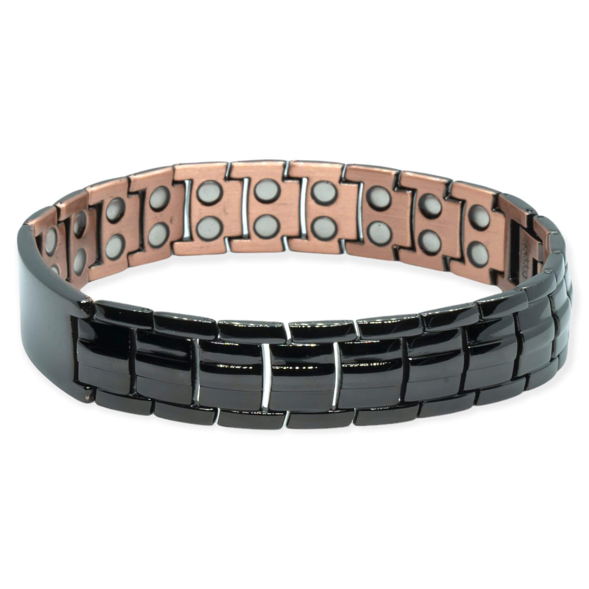 Zwarte Magneet Armband – Flåm + eigen tekst gravure