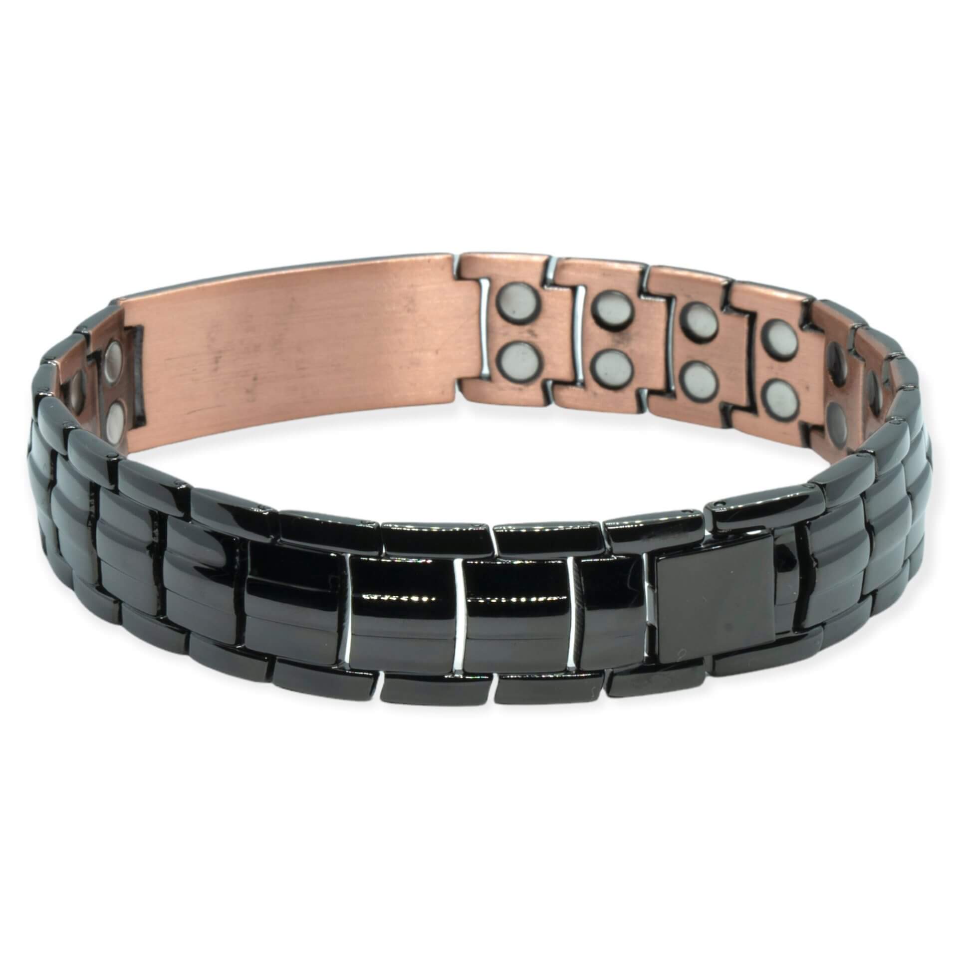 Zwarte Magneet Armband – Flåm + eigen tekst gravure