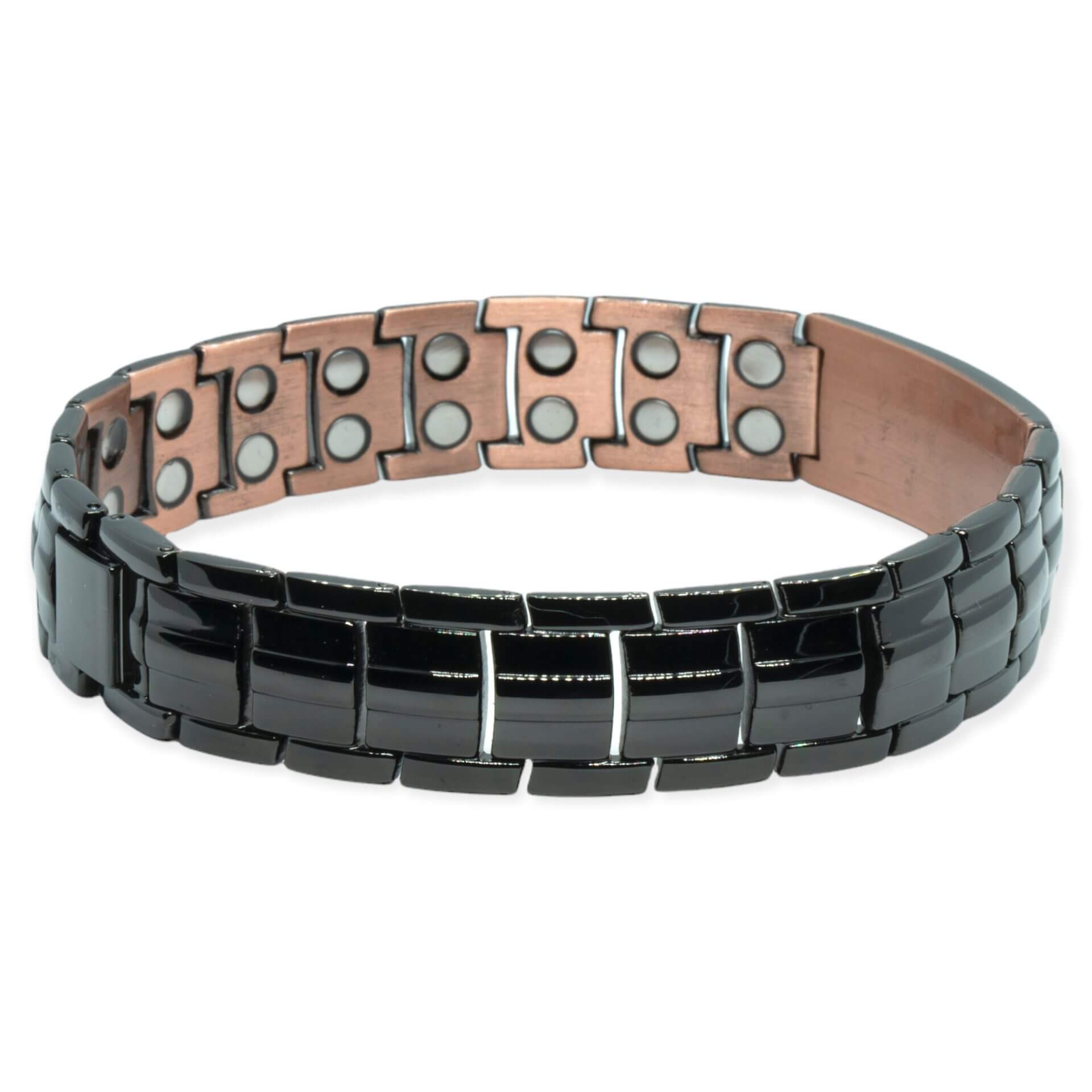 Zwarte Magneet Armband – Flåm + eigen tekst gravure