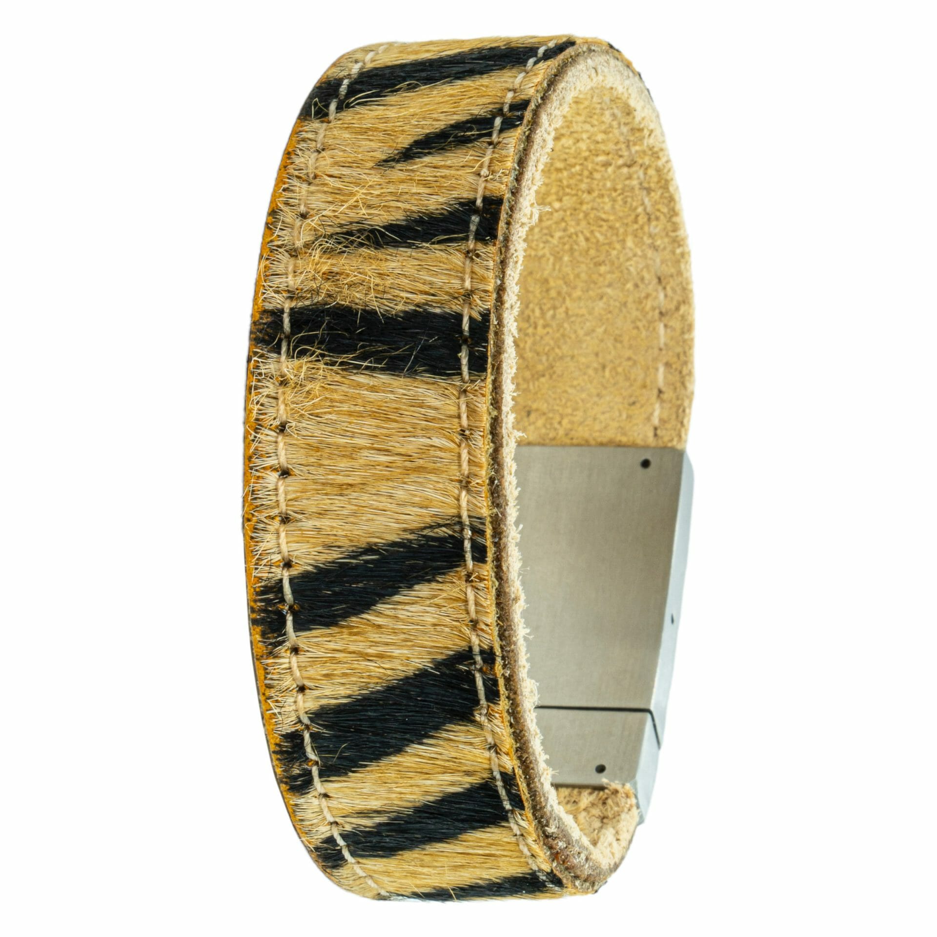 Eigen Pootafdruk armband <b>Tijger</b> leer