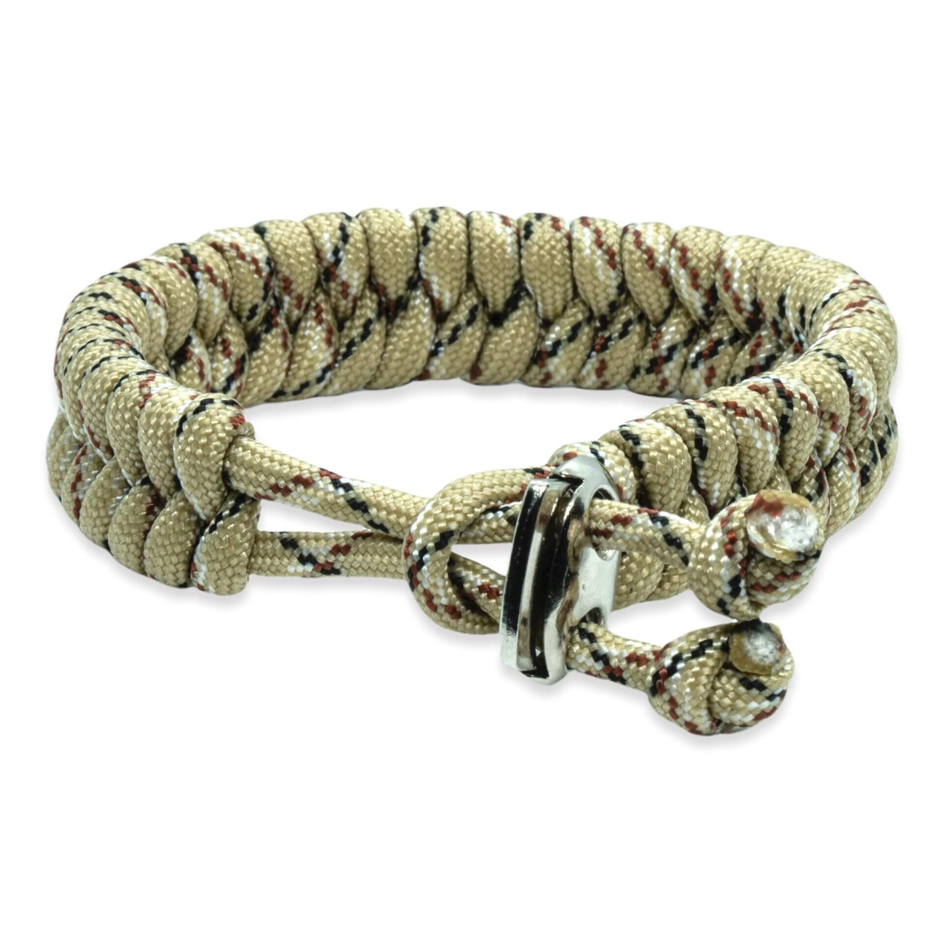 Viking Armband – Scandinavisch Gevlochten Beige Touw