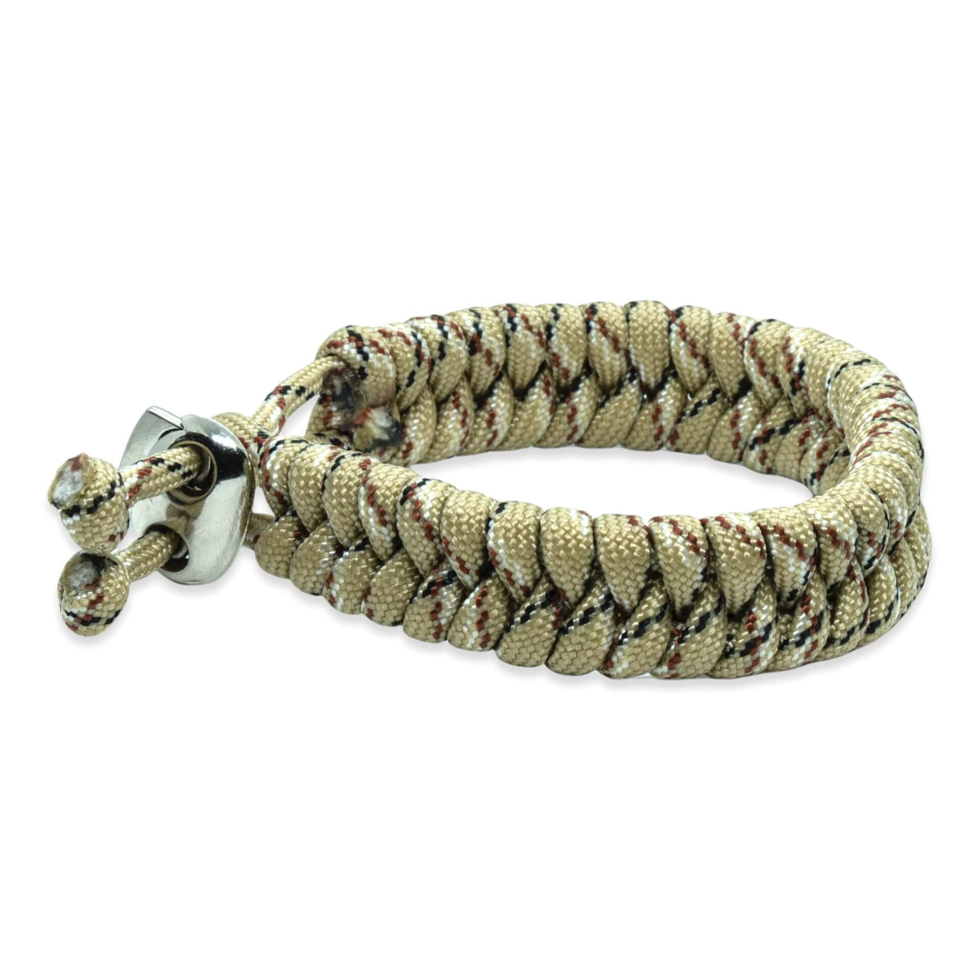 Viking Armband – Scandinavisch Gevlochten Beige Touw