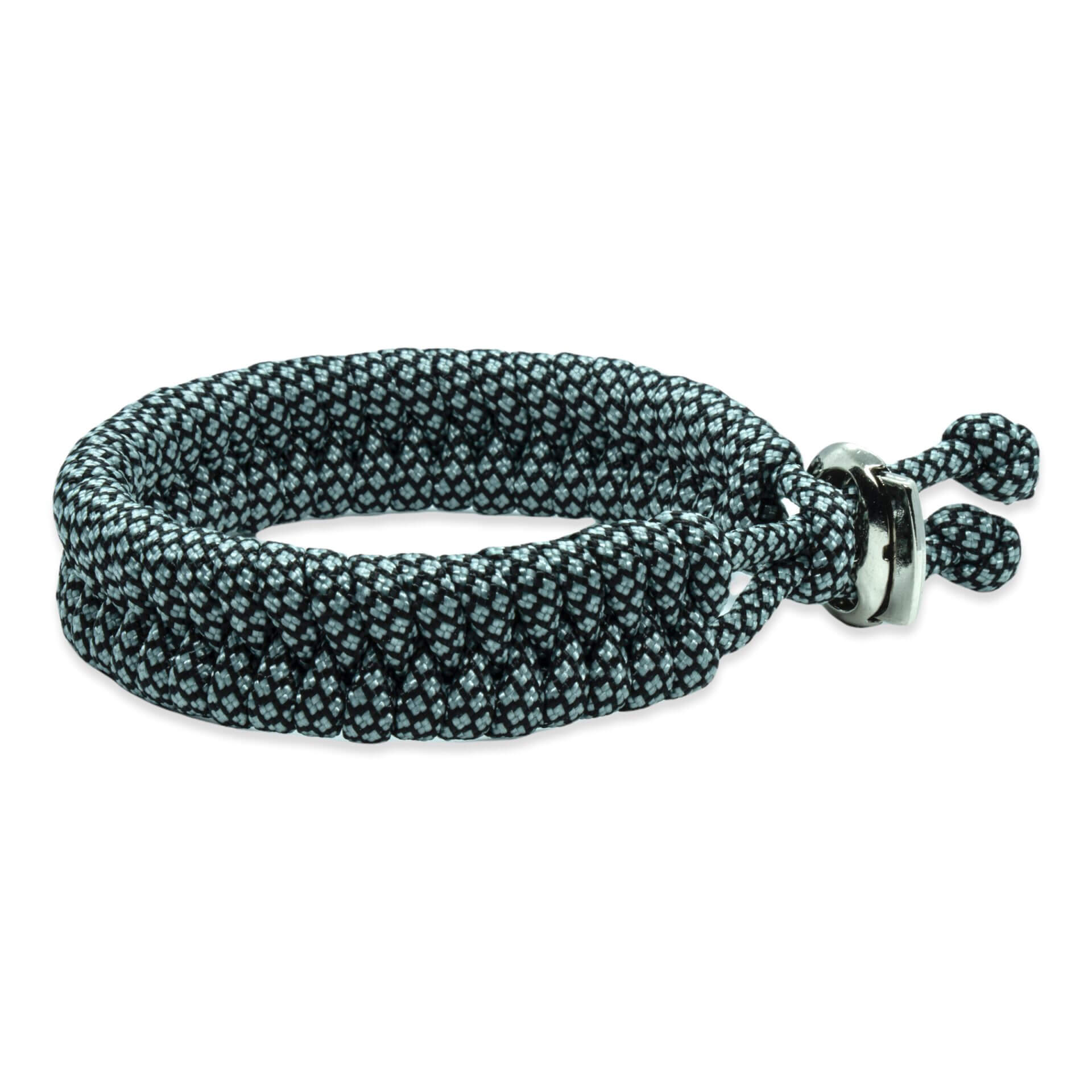 Viking Armband - Scandinavisch Gevlochten Touw (Grijs / zwart)