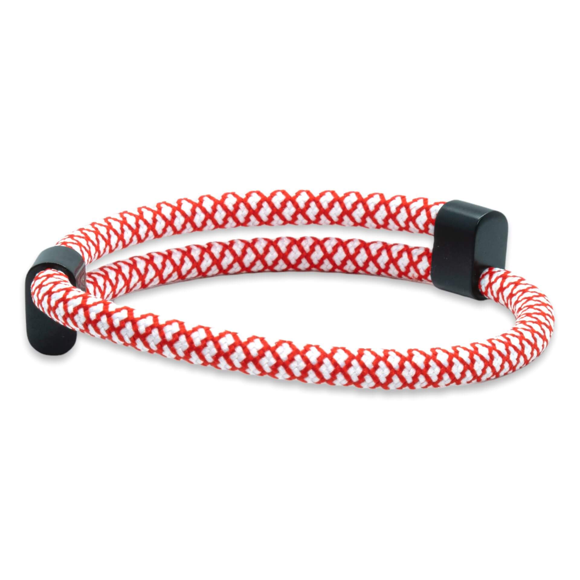 CordCraft | Verstelbaar touw – Wit Rood