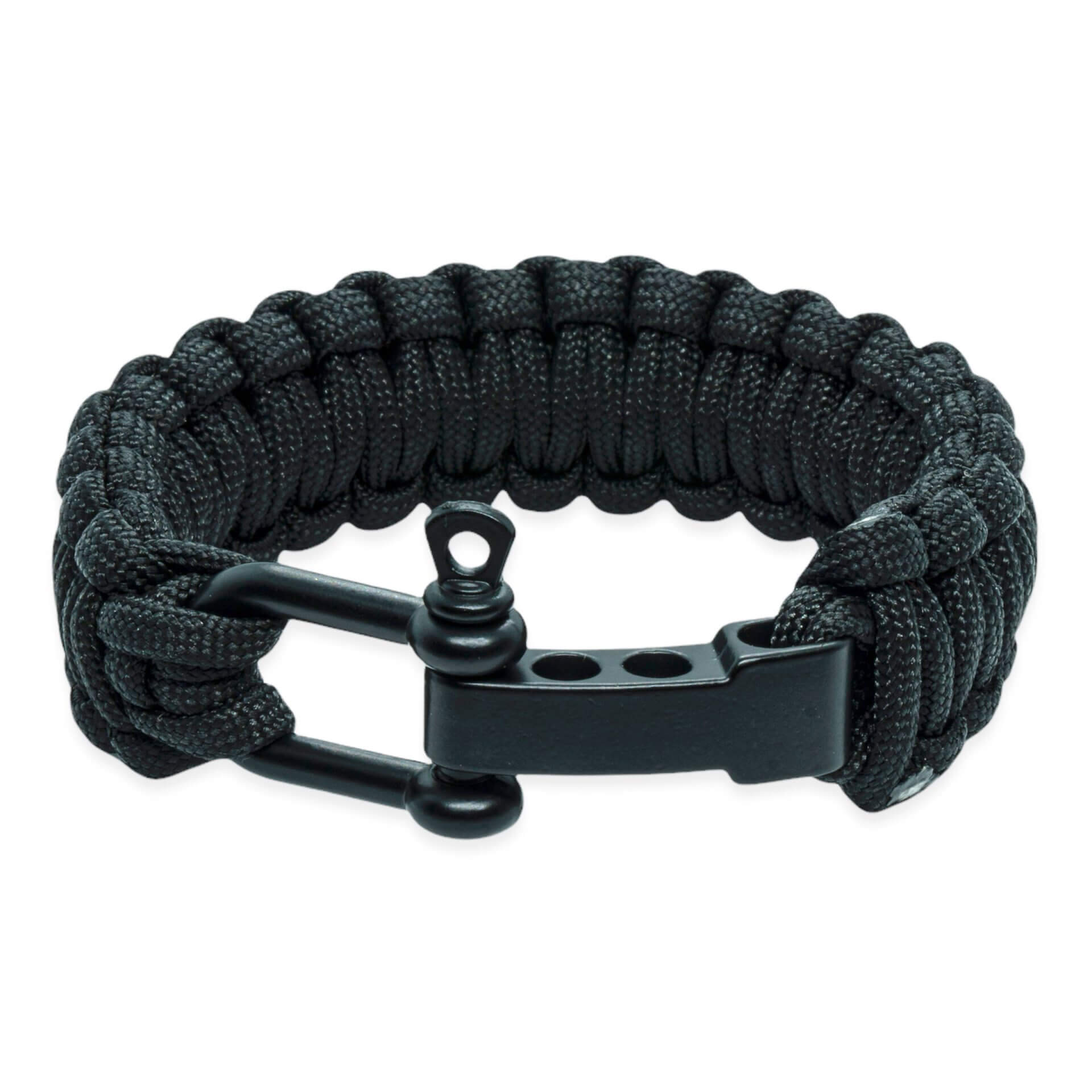 Survival armband – zwart (verstelbaar)