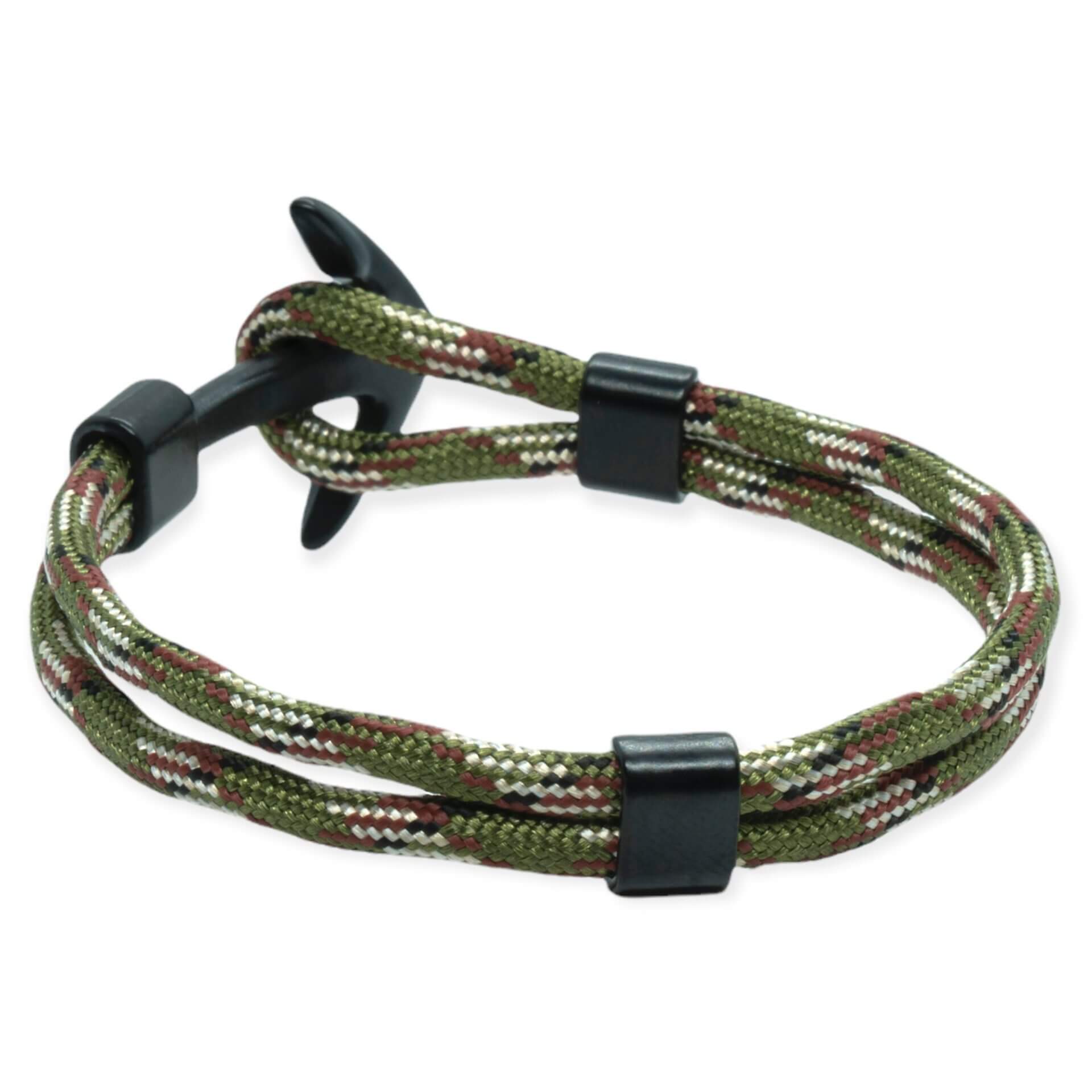 Touw Anker armband Legergroen & Navy Blauw