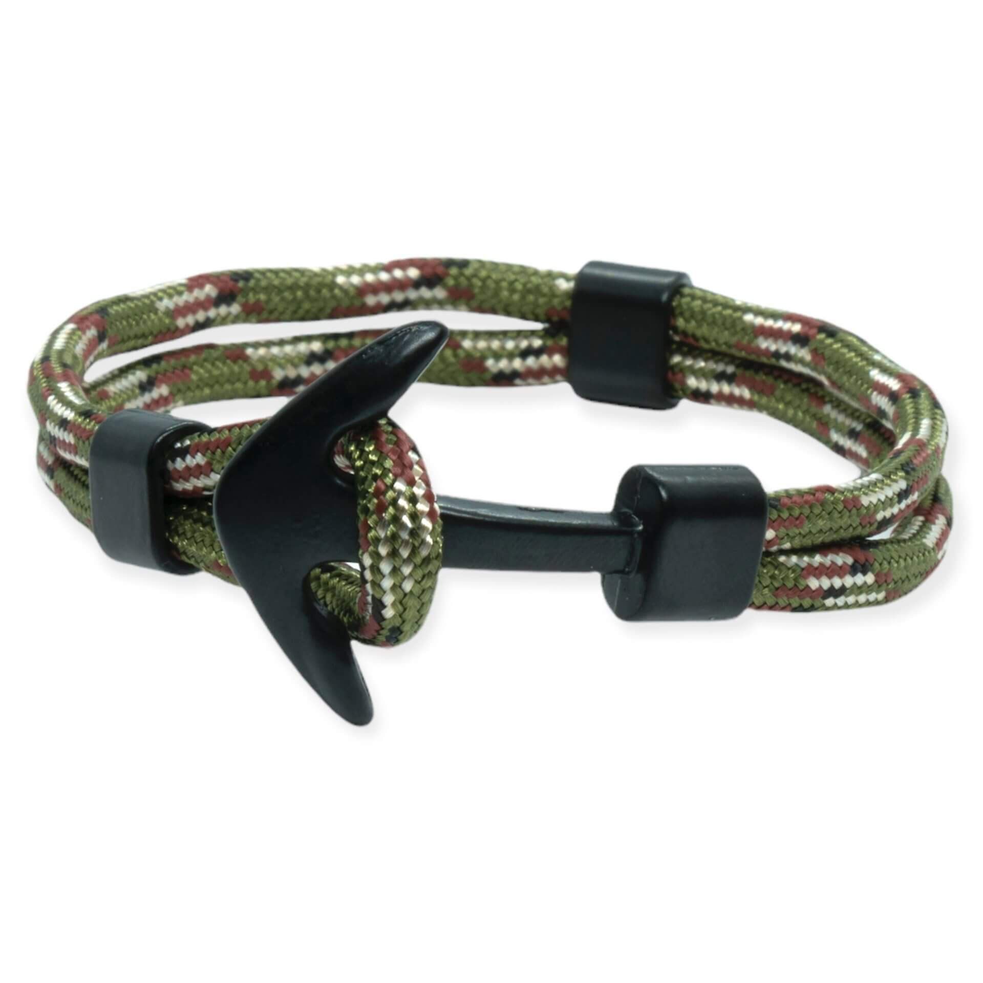 Touw Anker armband Legergroen & Navy Blauw