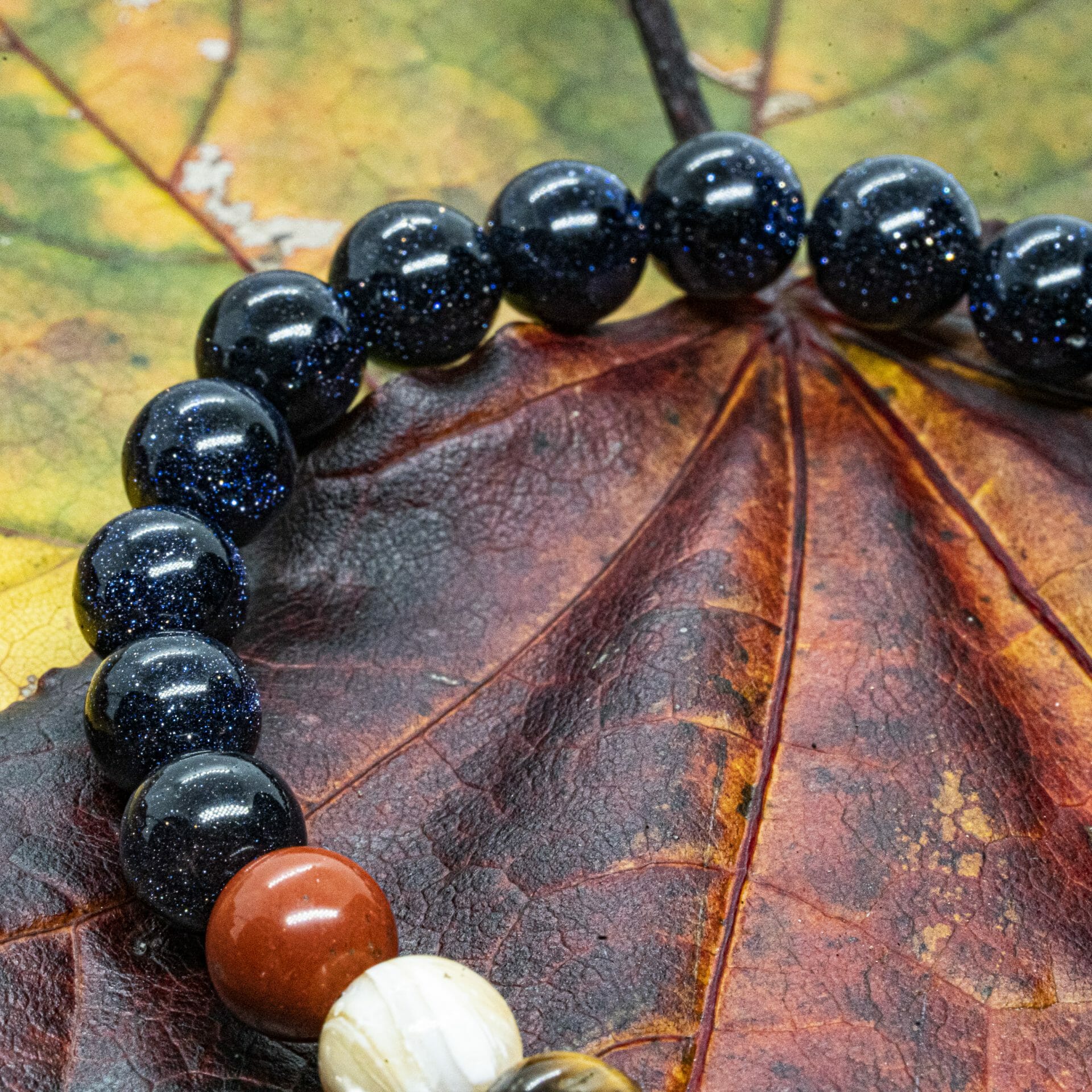 Zonnestelsel & Universum | Medium 8mm Edelsteen Kralenarmband