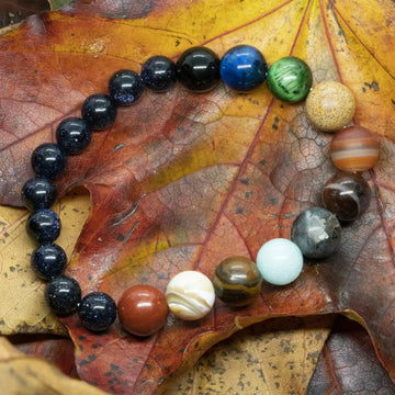 Planets bracelet - 8 and 10mm Beads universe