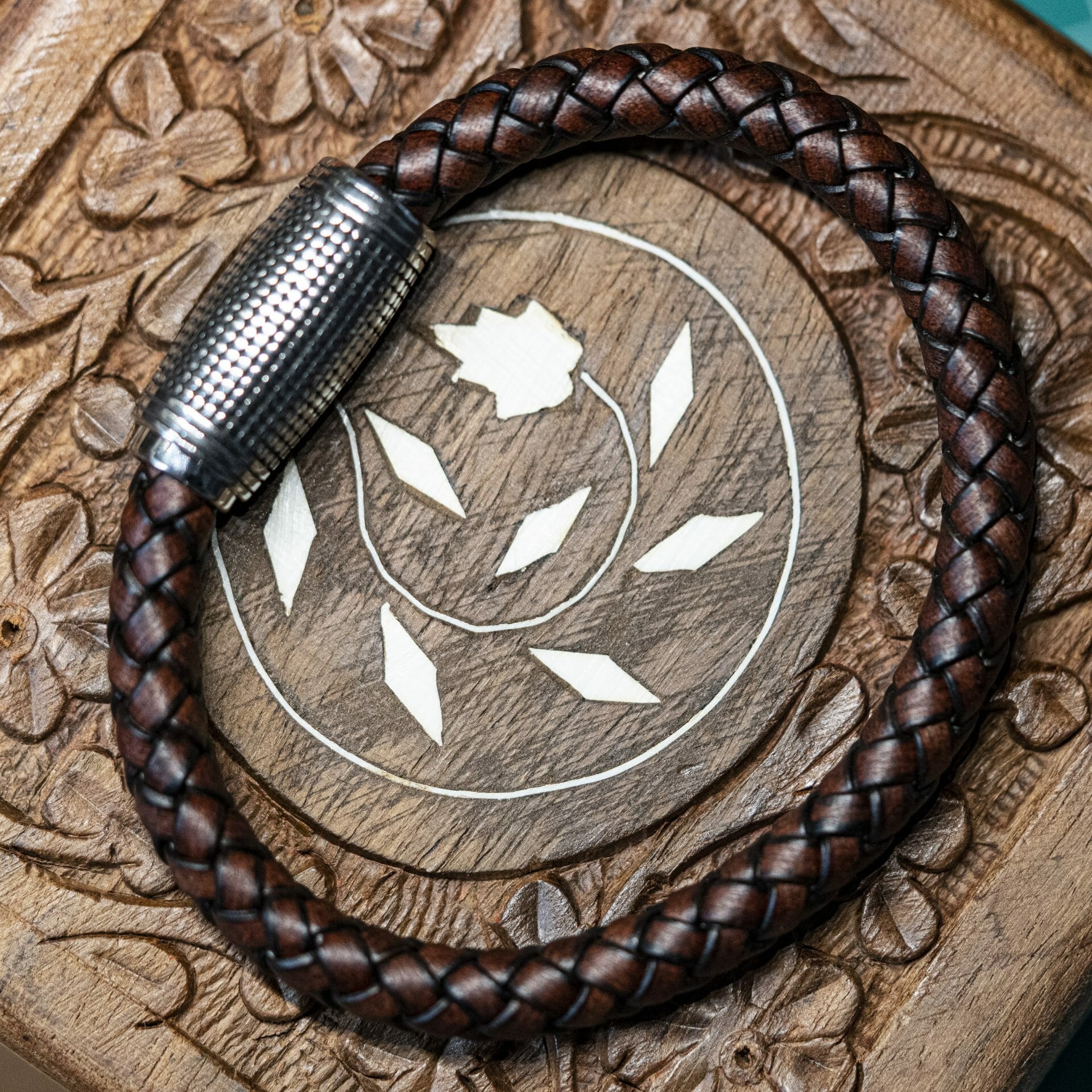 Viking geweven leren Armband – Ragnarok