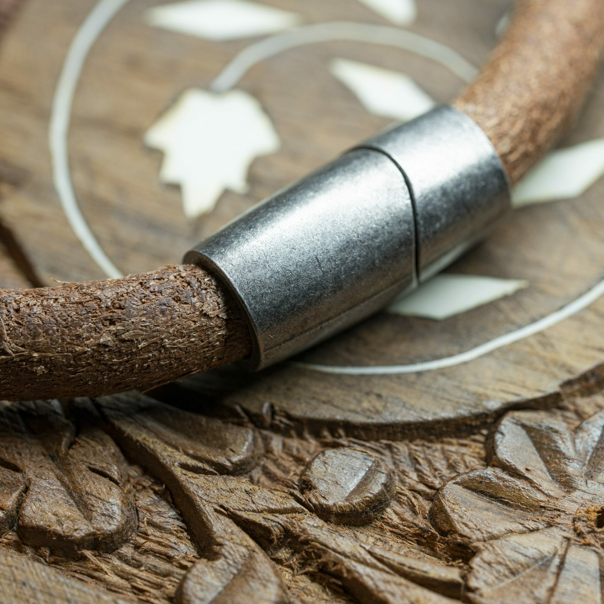 Licht ronde leren Armband – Norway Vikingsarmband