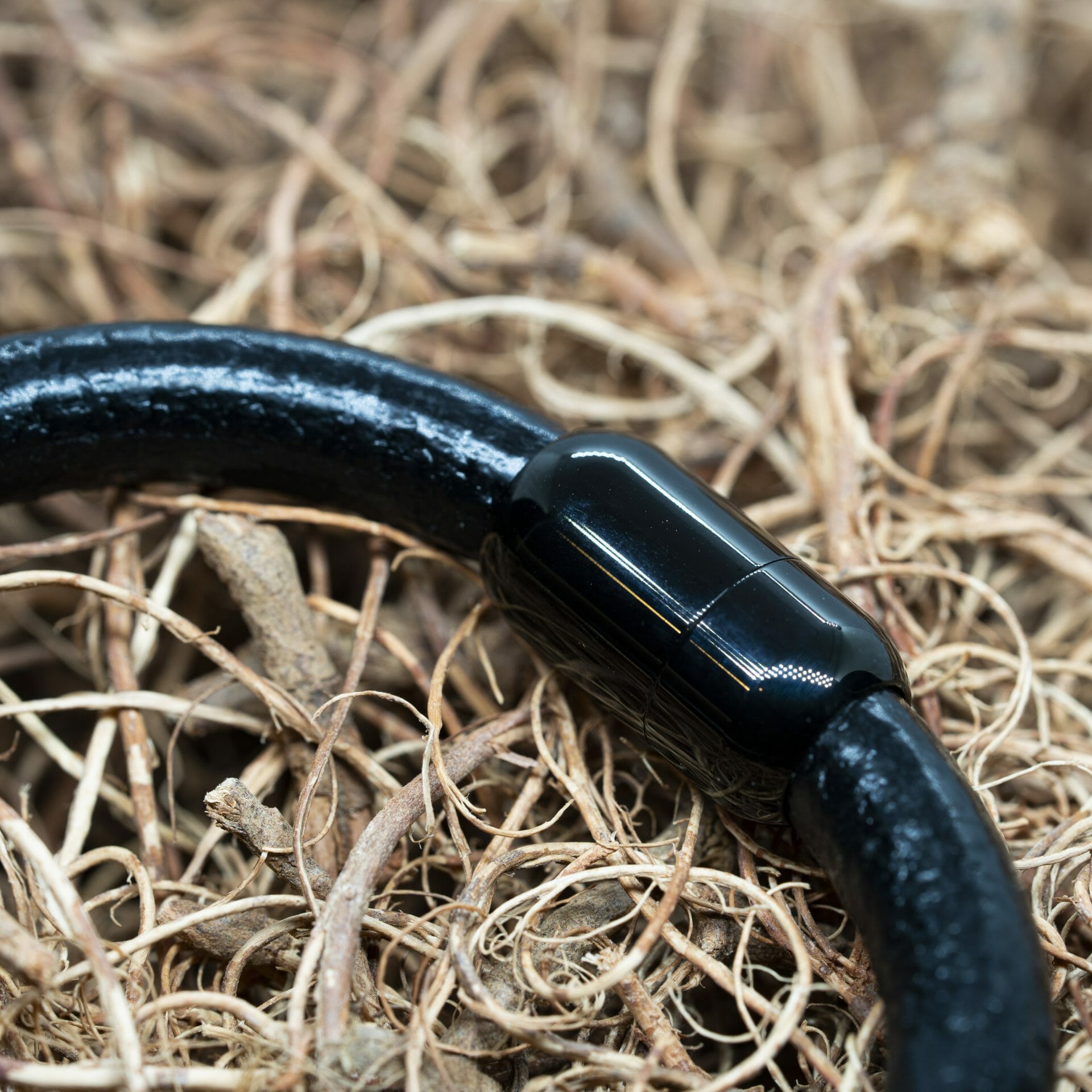 Viking Armband - Zwart leren ronde Finland editie