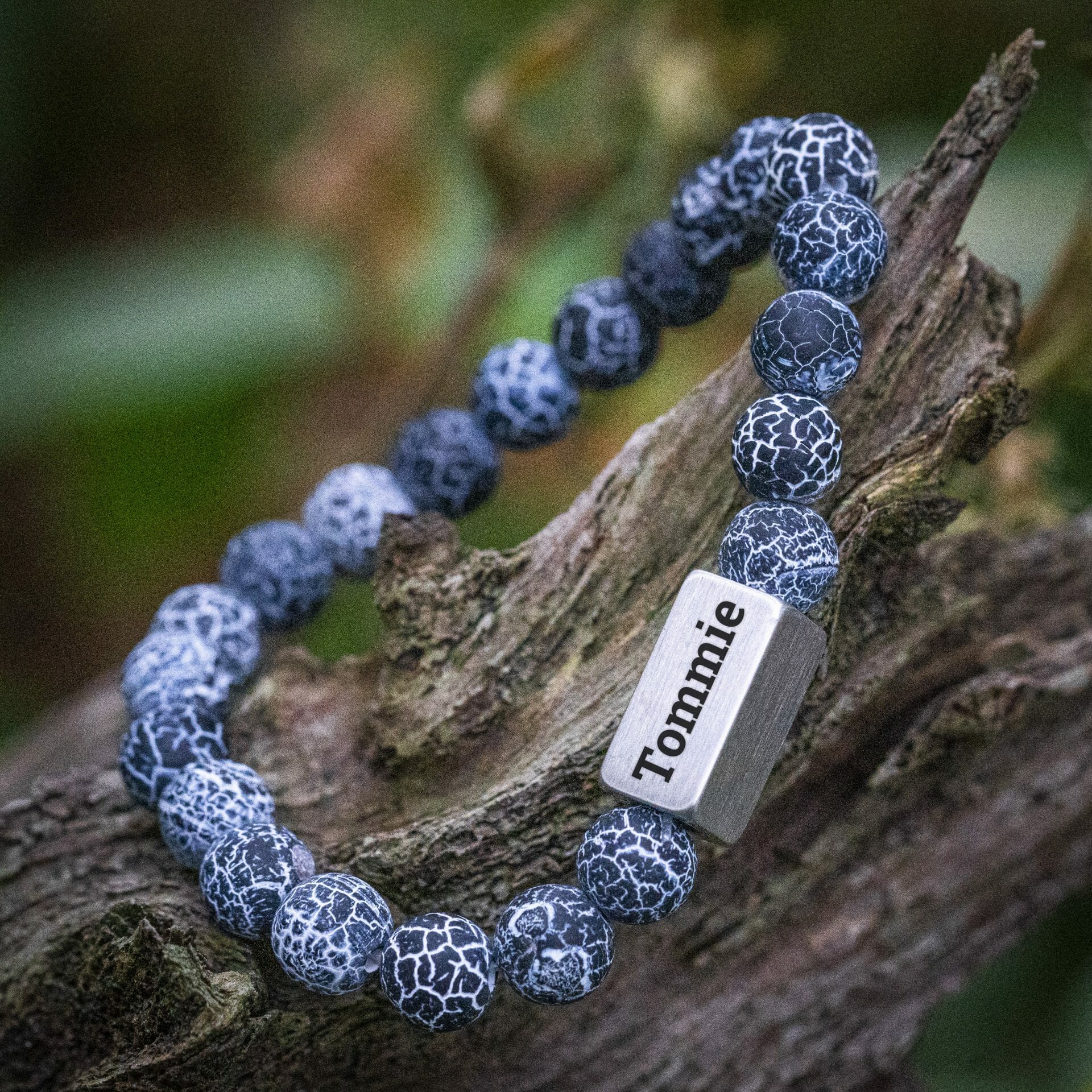 Ocean Blue 🌊 Blauwe Agaat Armband – Natuurstenen Kralen