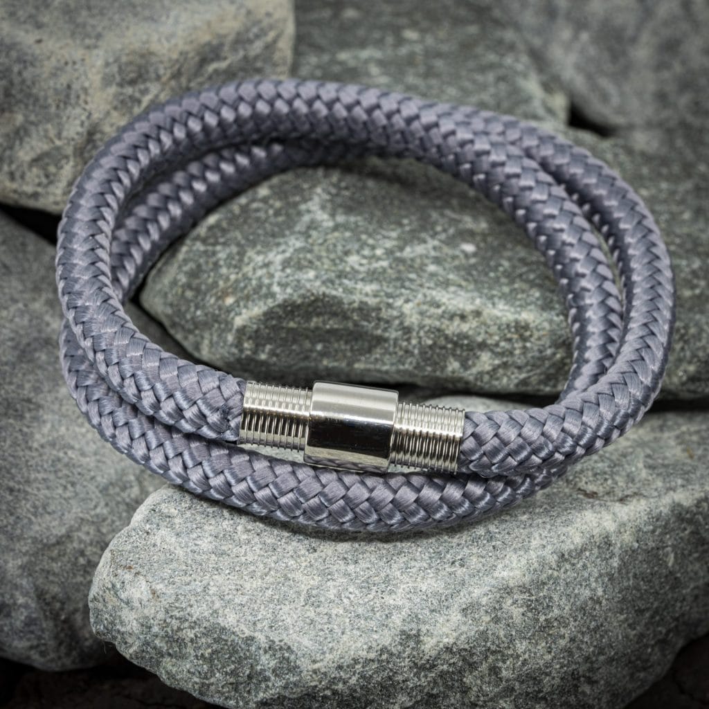 Shine armband – Grijs touw